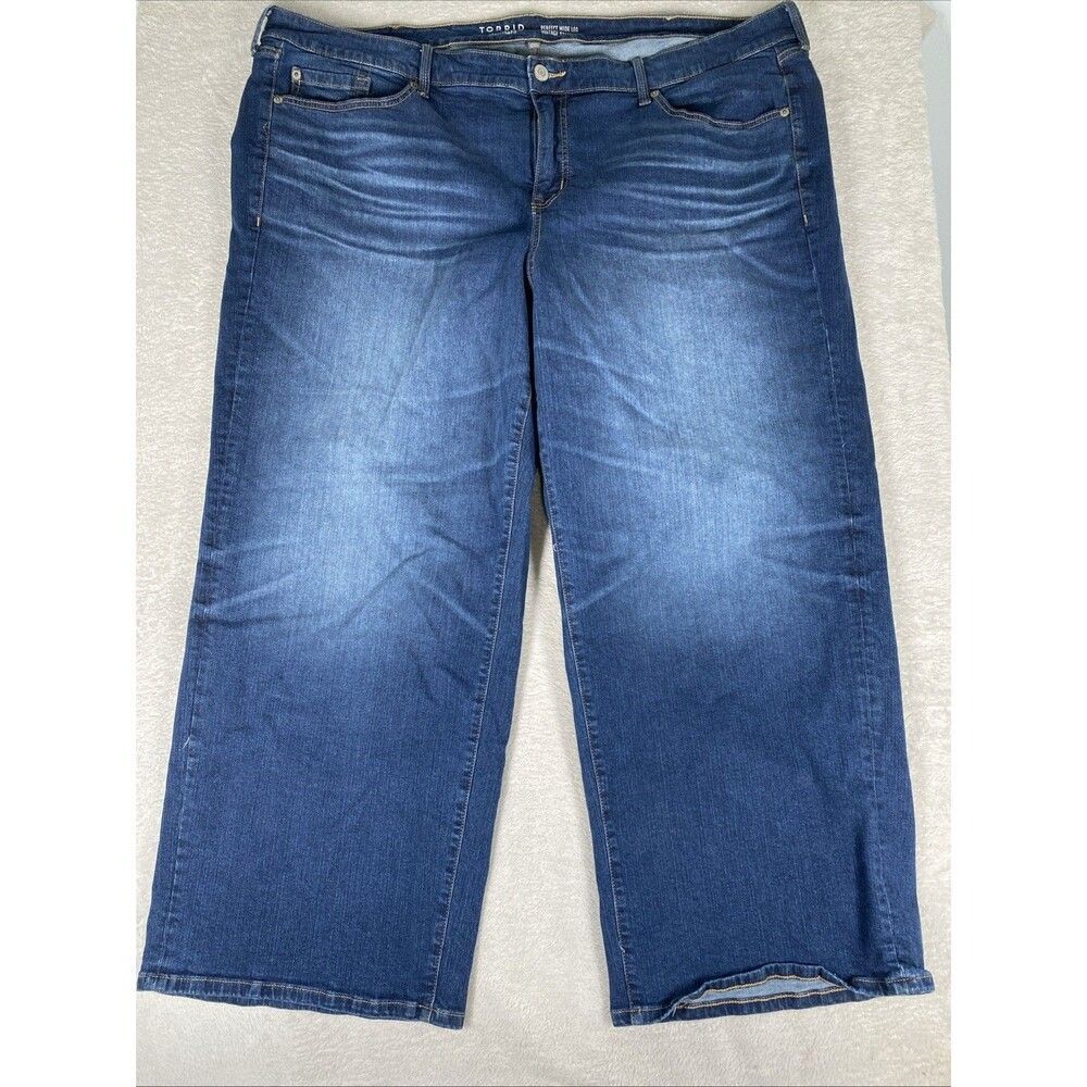 Torrid Perfect Wide-Leg Vintage Stretch Jeans Women's 24R Blue